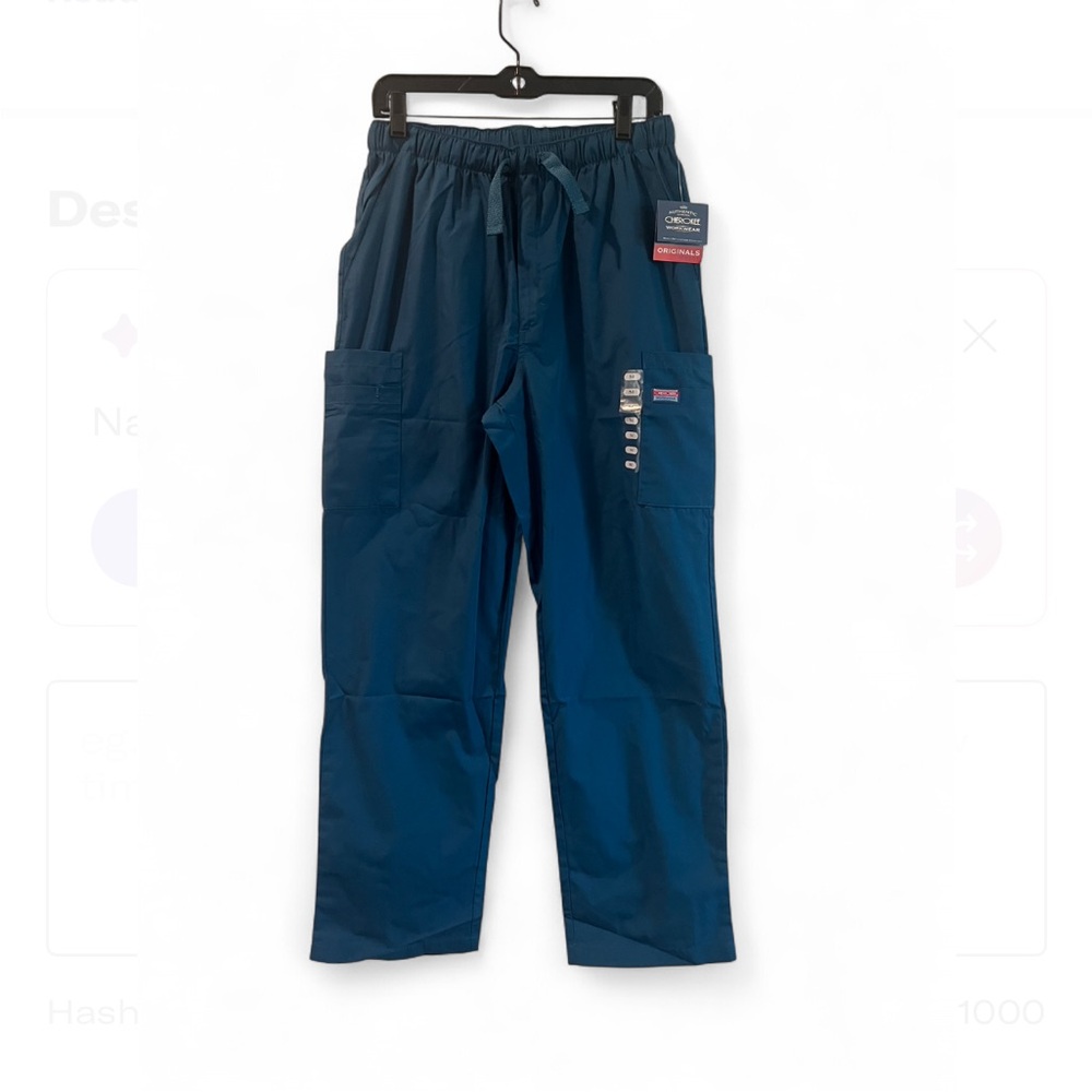 Blue teal Men's workwear uniform scrubs Cargo Pants